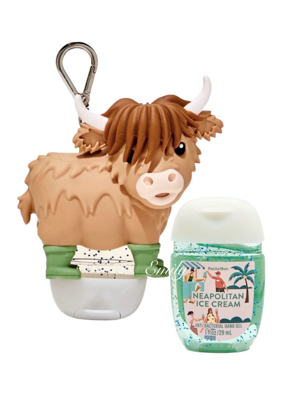 BBW Cow PocketBac
Sanitizer Holder + Neapolitan Ice Cream PocketBac Refill Set